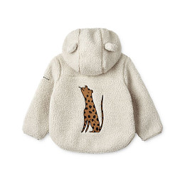 Куртка плюшевая LIEWOOD "Mara Ears Leopard", песочная